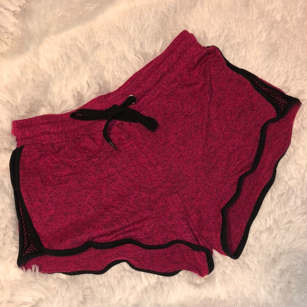 Magenta Colored Pajama Shorts